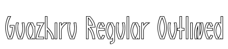 Guazhiru Regular Outlined