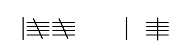 Tally Mark Font Image