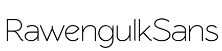RawengulkSans Font Image