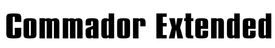 Commador Extended Font Image