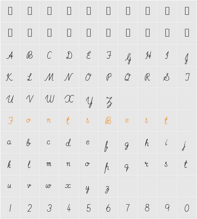 Imrans School 2 Character Map