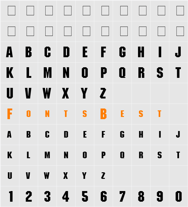 TQF_Machine Character Map