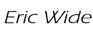 Eric Wide Font Image