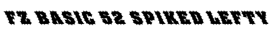 FZ BASIC 52 SPIKED LEFTY Font Image