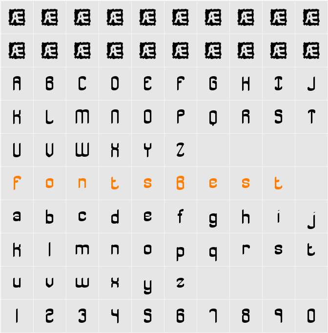 Jargon BRK Character Map