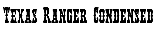 Texas Ranger Condensed Font Image