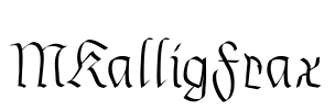 MKalligFrax Font Image
