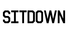 Sitdown Font Image