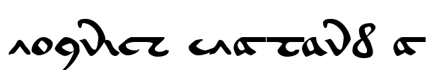 Voynich EVA Hand A Font Image