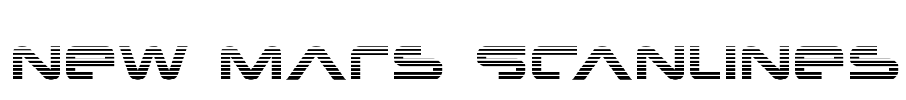 New Mars Scanlines Font Image