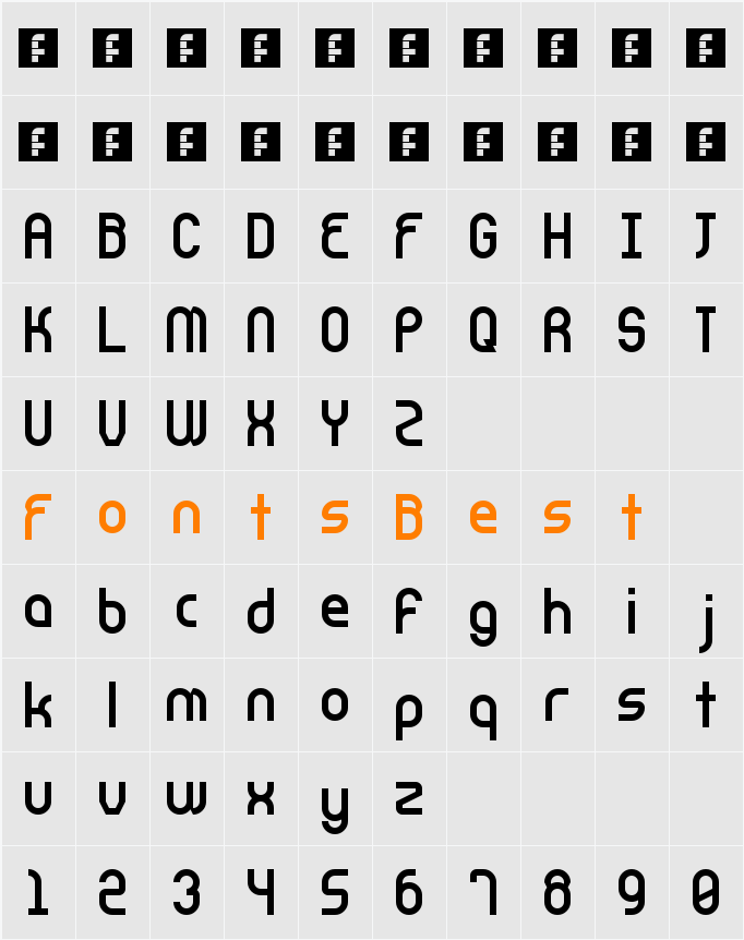 CnstrcT Character Map