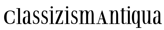 ClassizismAntiqua Font Image