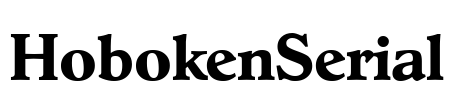 HobokenSerial Font Image