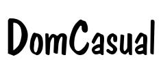 DomCasual Font Image