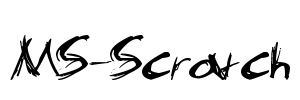MS-Scratch Font Image