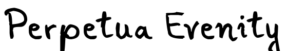 Perpetua Evenity Font Image