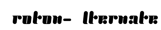 Proton-Alternate Font Image
