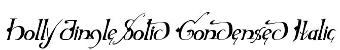 Holly Jingle Solid Condensed Italic