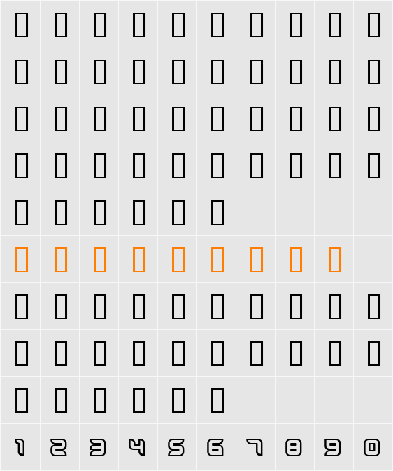 Dlila Hollow Character Map