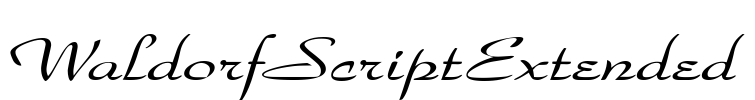WaldorfScriptExtended Font Image