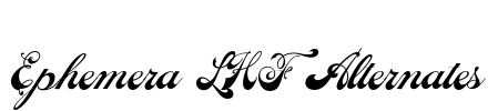 Ephemera LHF Alternates Font Image