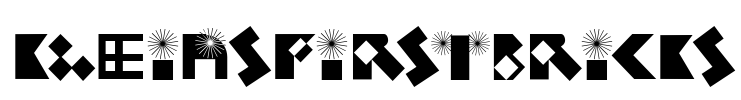 KleinsFirstBricks Font Image