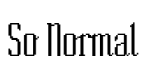 So Normal Font Image