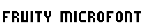 Fruity microfont