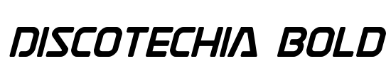 Discotechia Bold Font Image