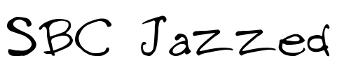 SBC Jazzed Font Image