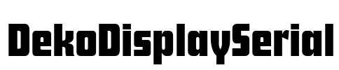 DekoDisplaySerial Font Image