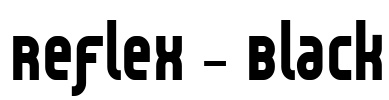 Reflex - Black Font Image