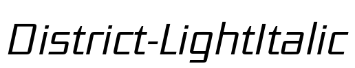 District-LightItalic