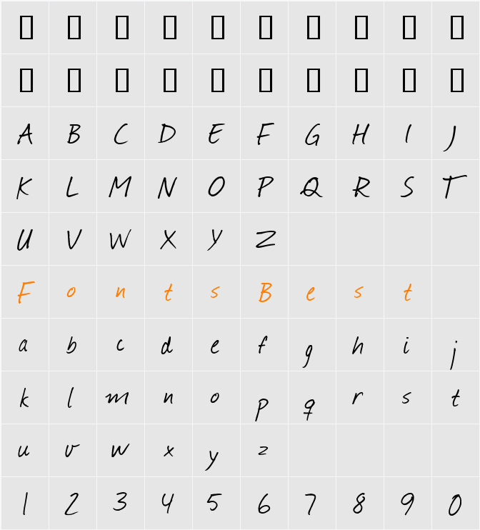 Journal Character Map