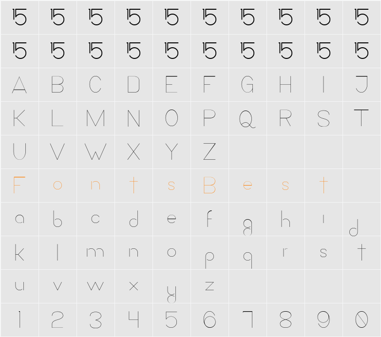 La Quince de Mayra Character Map