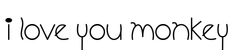 I Love You Monkey