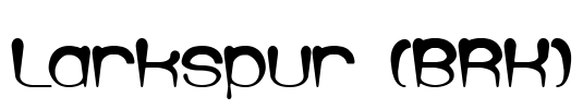 Larkspur (BRK) Font Image