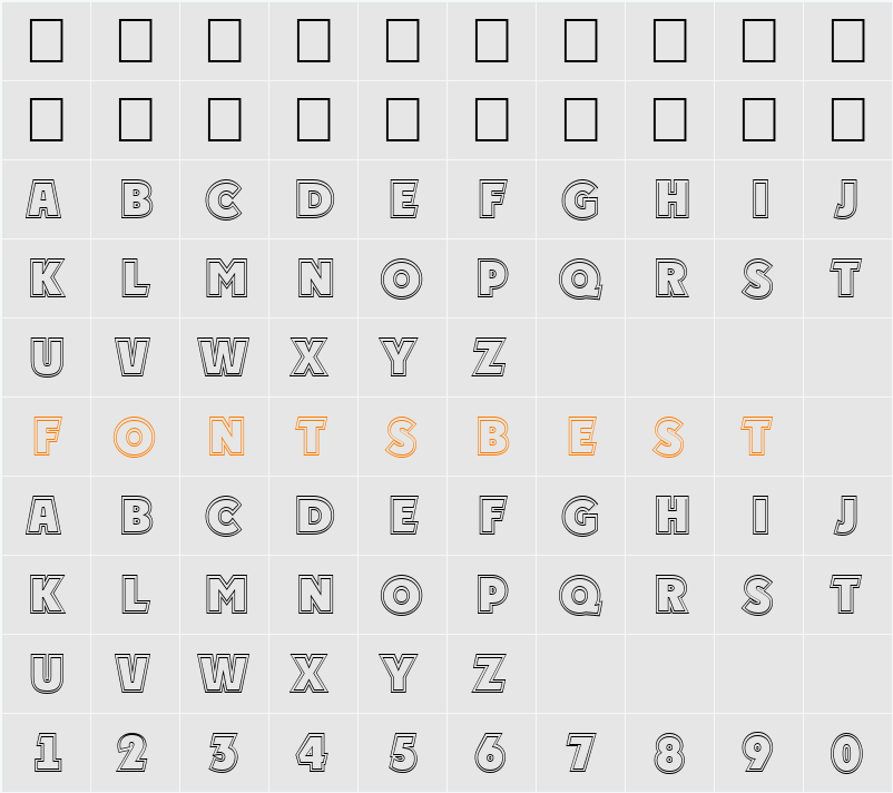 a_PlakatTitul2Otl Character Map