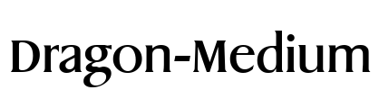 Dragon-Medium Font Image