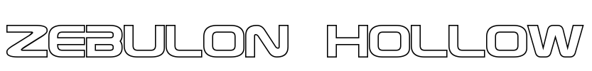 Zebulon Hollow Font Image