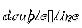 double_line Font Image