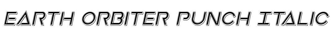 Earth Orbiter Punch Italic