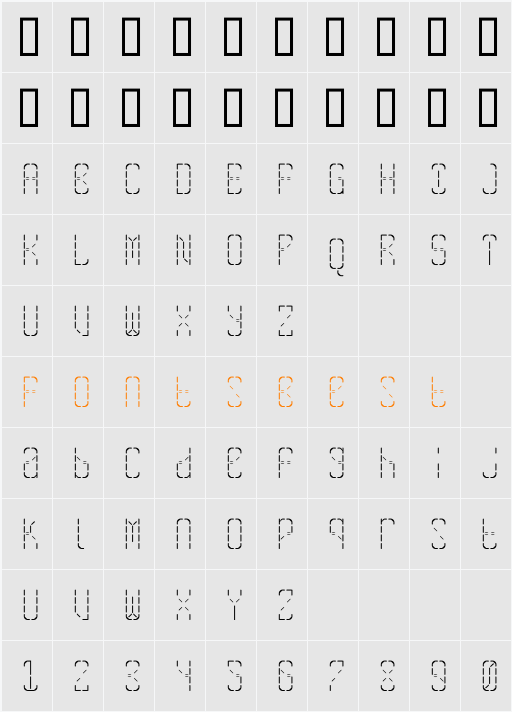 SkreanFine Character Map