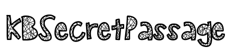 KBSecretPassage Font Image