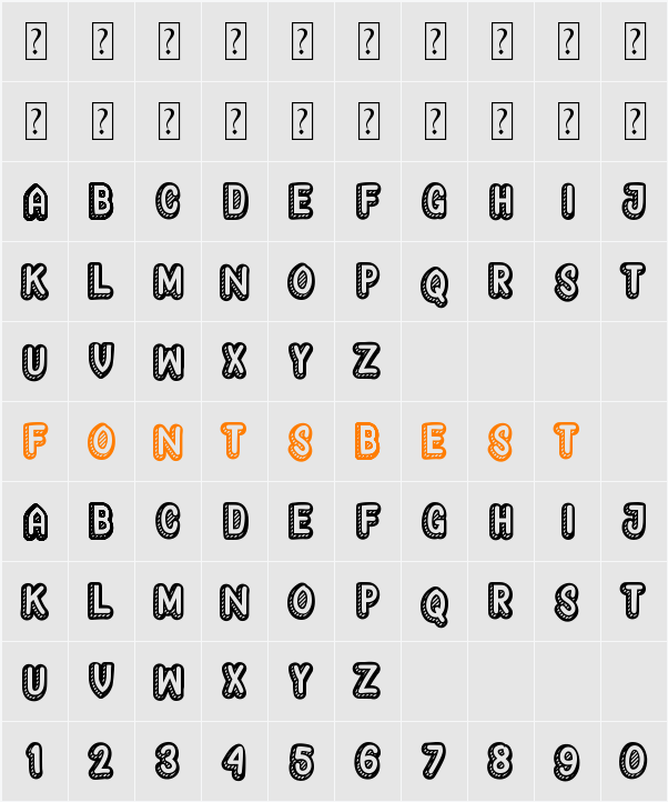Yagitudeh Character Map