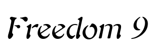 Freedom 9 Font Image