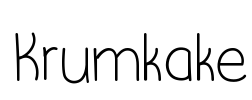 Krumkake Font Image