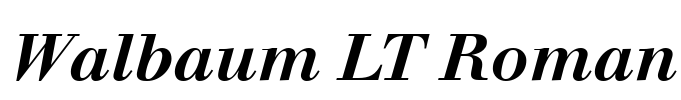 Walbaum LT Roman