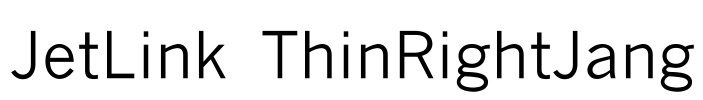 JetLink ThinRightJang Font Image