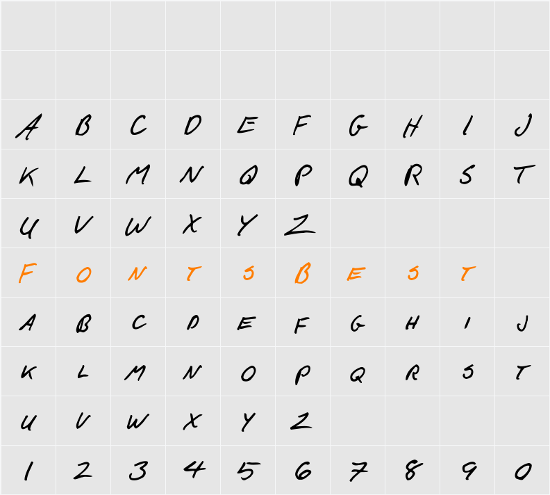 F*ck Beans Character Map